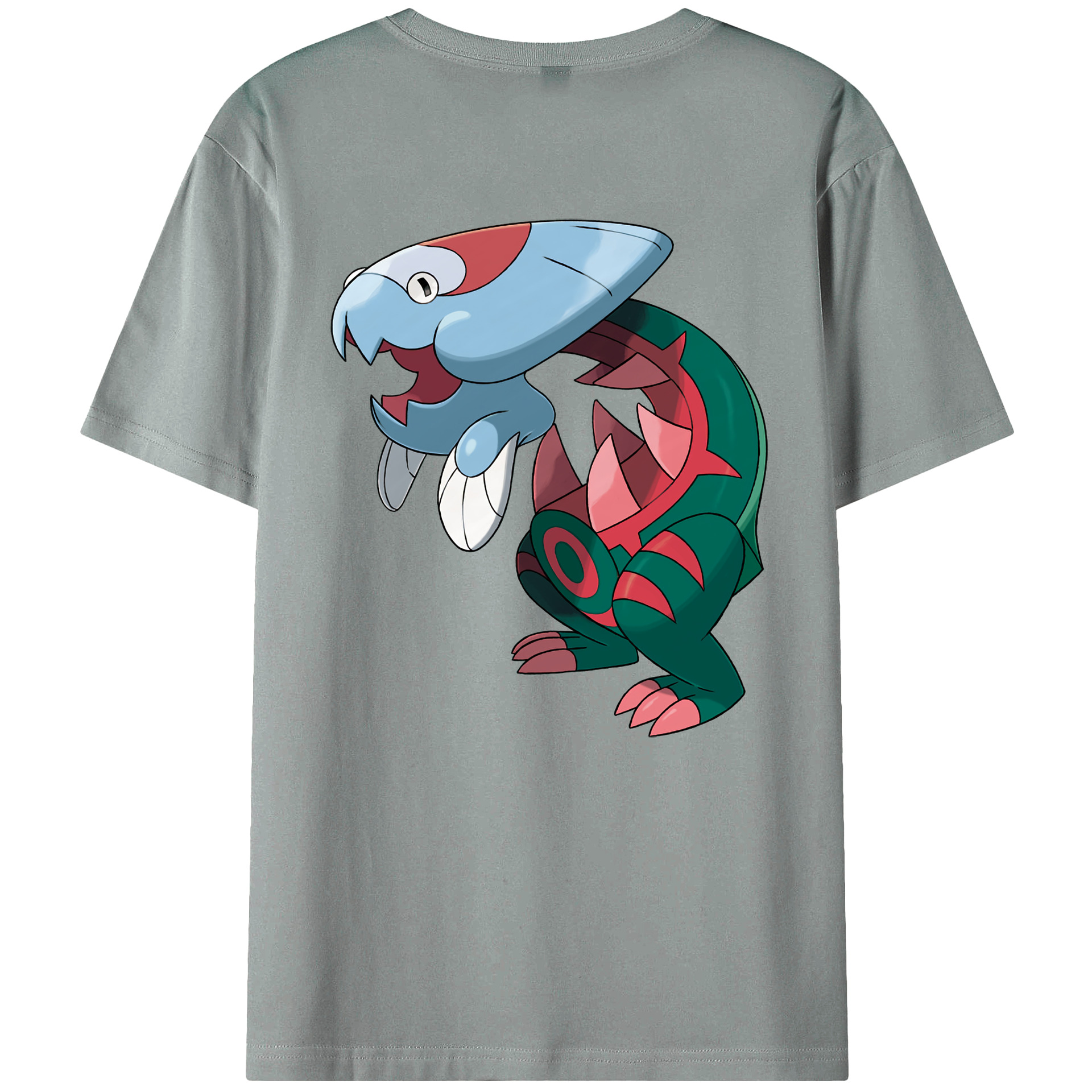 （画像用） ポケットモンスター Pokémon 綿100％ メンズ半袖Tシャツ（バックプリント） 通気性